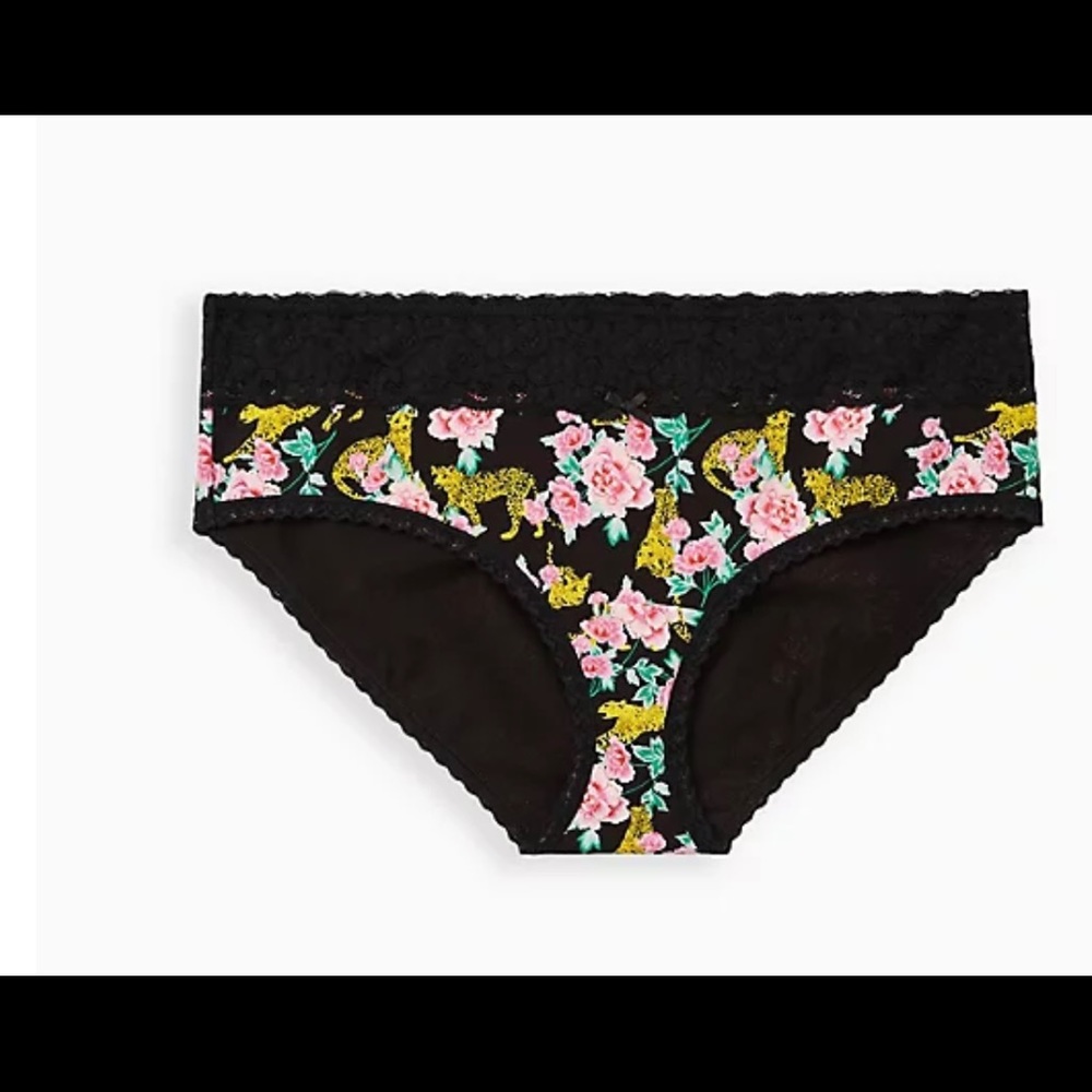 Torrid Cheetah Black Lace Panty 4 XL NWTS